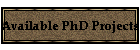 Available PhD Projects